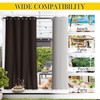 NICETOWN 2 Panels Outdoor Curtains for Patio Waterproof & Windproof,