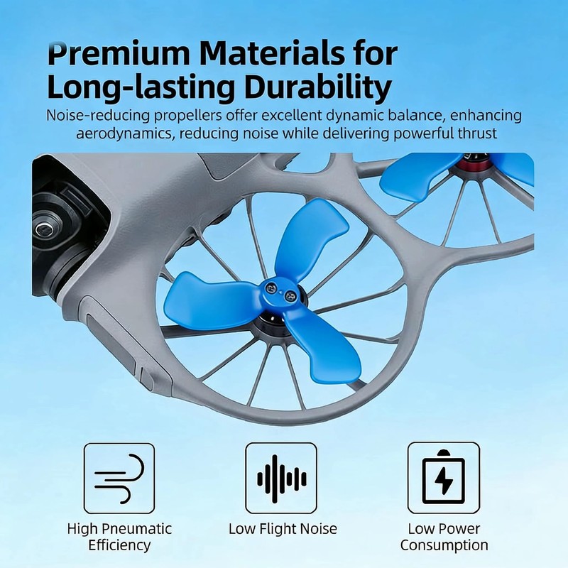 For DJI Neo 2 Propellers, 4 Precision Balanced Blades+ 2x