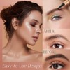 Lápiz de Cejas Microblading 2 Piezas, Punta Horquilla 2026, Pluma