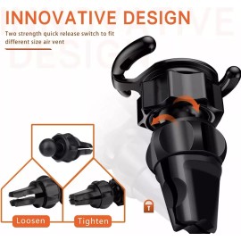 FITFORT Air Vent Car Mount 360° Rotation Clip Car Mount Phone Holder for Circle Holder