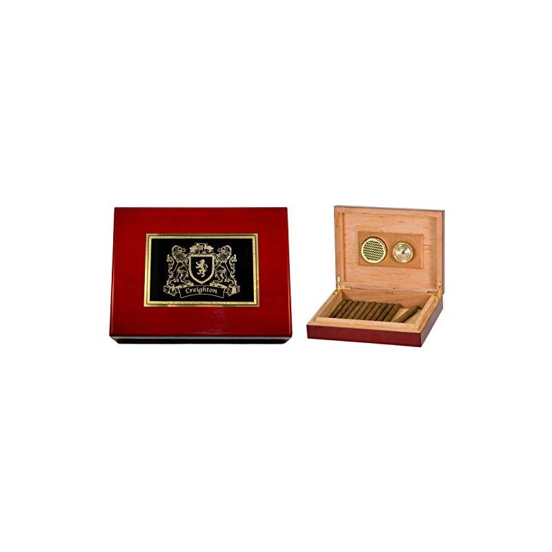 Creighton Irish Coat of Arms Humidor