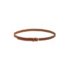 PIECES Women's PCAVERY LEATHER BRAIDED SLIM BELT NOOS Belt, Brown