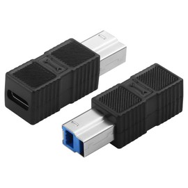 CERRXIAN USB 3.0 Type C Female to Type B Male Connector Adapter 5Gbps USB3.0 C to B Printer Converter for Printer, Scanner, External Hard Drive - 2Pack