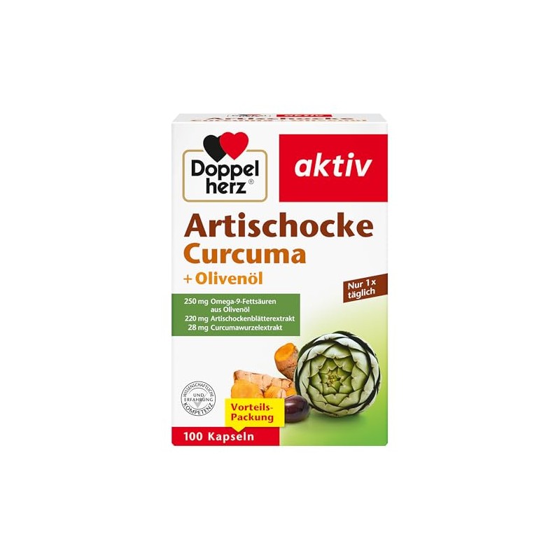 Doppelherz Artichoke + Olive Oil + Curcuma | With 220