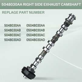 KALANBAY 5048030AA Exhaust Right Side Camshaft For 2016-2024 Chrysler 300 3.6L, Dodge Charger Journey Durango 3.6L, Jeep Wrangler Grand Cherokee, V6 3.6L