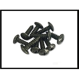 Round Plate tappingunezi (Iron/Chromate) 5 mm × 16 mm Pack of 10 Black MM50 – 0233 – 02
