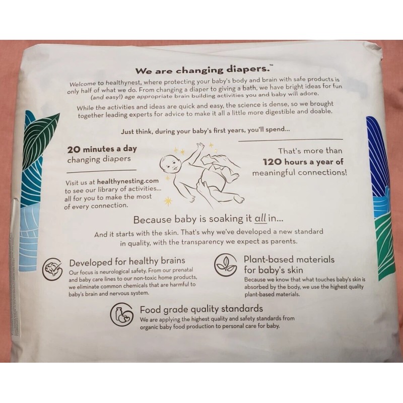 Healthynest Diapers - Size 6 (37+ lbs) - 36 Diapers