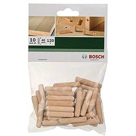 Bosch 120 x Wooden Dowels 10 x 40 mm
