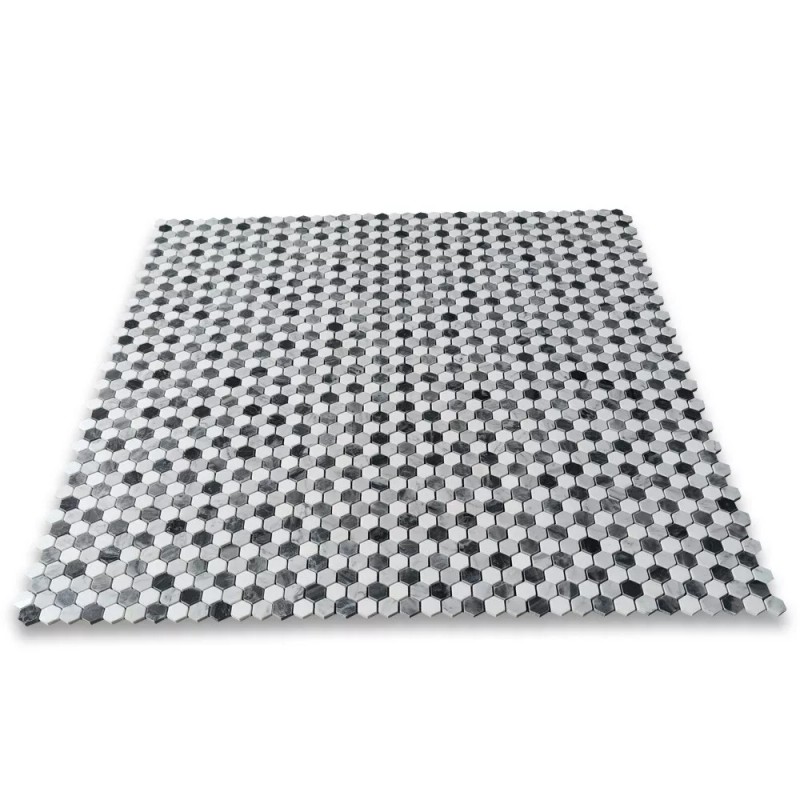 Stone Center Online C31A7XP Carrara White Bardiglio Gray Thassos White