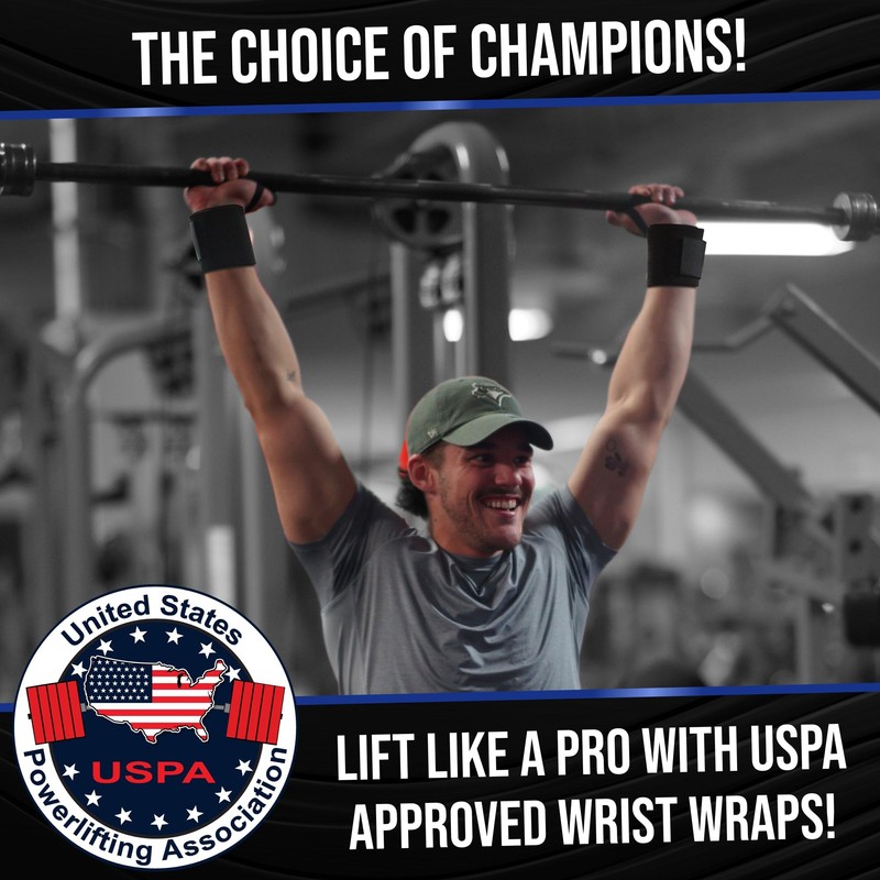 Rip Toned 18” Wrist Wraps - Wrist Straps for Weightlifting