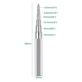 SLNXA Herramienta de Punzón para Tubo de Cobre, CT-96 Herramienta de Punzón para Expandir Tubos de Cobre con 1/4", 5/16", 3/8", 1/2", 5/8", 3/4"
