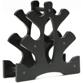 YBFBSJK Dumbbell Rack Dumbbell Holder Dumbbell Tree Small Dumbbell Stand Black Gymnastics Dumbbell Tree Weight Plate Stand Gymnastics Dumbbells 3 Tier Dumbbell Tree for Strength Training Gymnastics