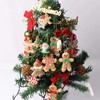 Gingerbread Christmas Tree Decorations, 12 Pieces Traditional Ginger Man Clay