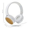 Metronic Wireless Bluetooth Headphones, Lightweight, Adjustable and Foldable Bamboo