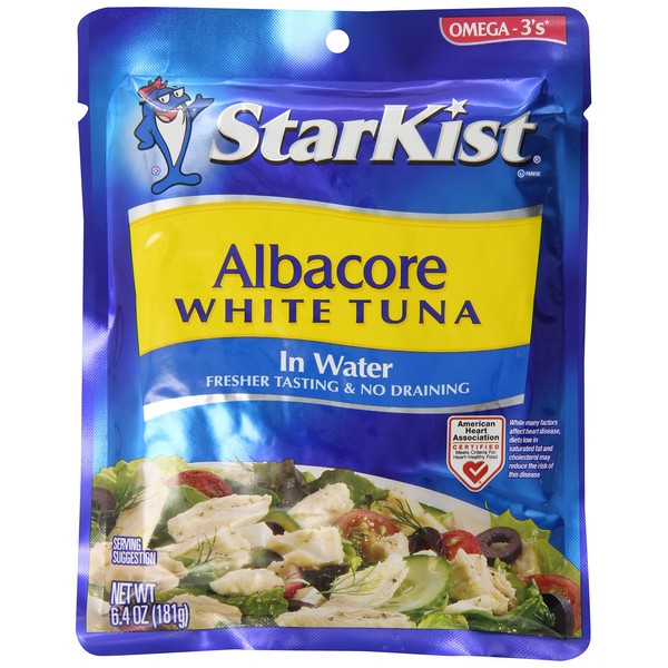 StarKist Albacore White Tuna In Water Pouch 6.4 oz (Pack of 12)