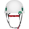 Climbing Technology Moon Helmet, Bianco/Verde Scuro, 50-61 cm