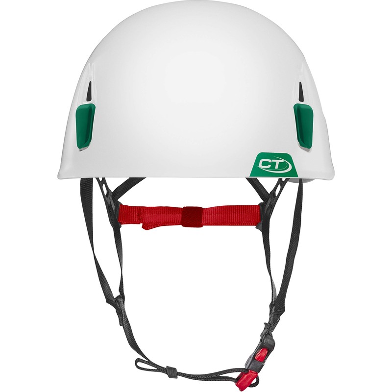 Climbing Technology Moon Helmet, Bianco/Verde Scuro, 50-61 cm