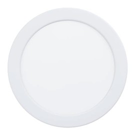 EGLO Alange LED Recessed Spotlight, Round Ceiling Light, Ceiling Light Made of Metal and Plastic in White, Recessed Light in Warm White, Diameter 16.6 cm