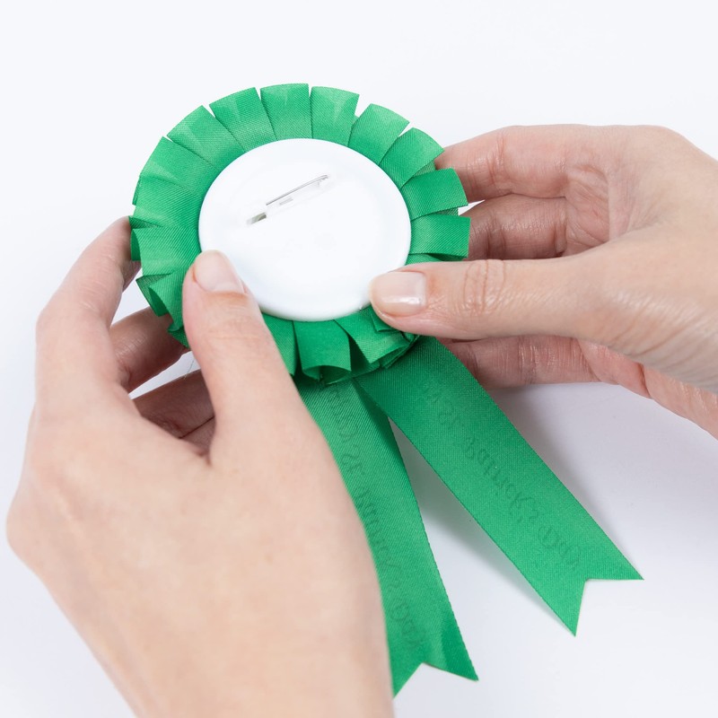 Green Irish Shamrock Rosette Badges St Patricks Day Accessories Fancy