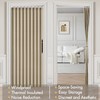 MIULEE Accordion Style Magnetic Folding Door Curtains for Doorways/Closet, Room