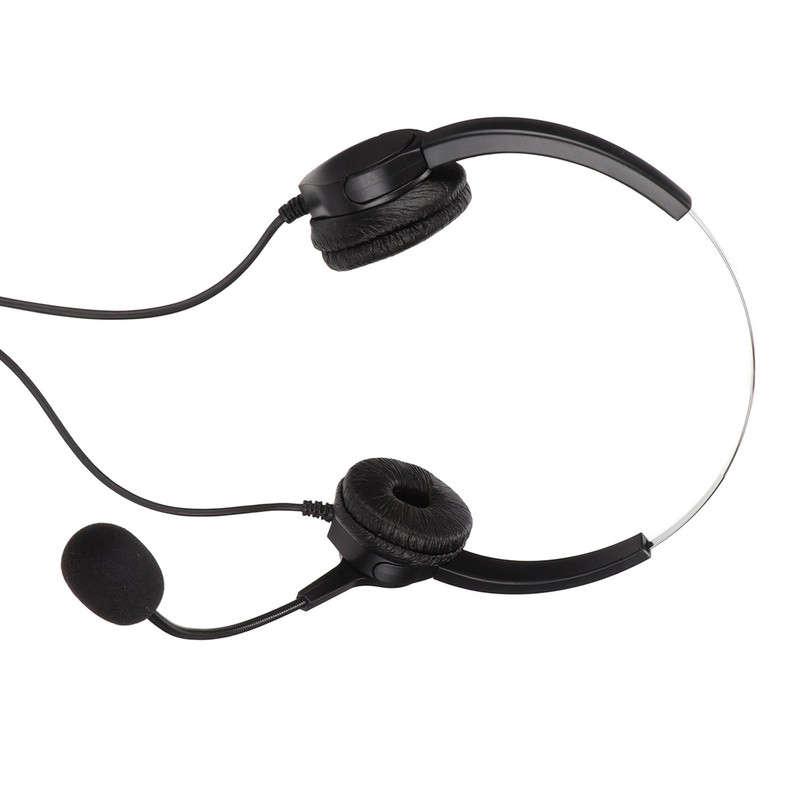 Call Center Headset Dual 3.5mm Plug Hearing Protection Noise Cancelling