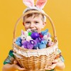 QLINLEAF 24 Pack Easter Egg Fillers with Bunny Inside Easter
