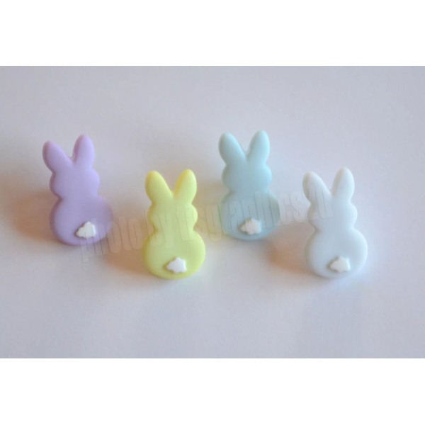 Generic 4 Pastel Easter Bunny Rabbit / Shank Back Craft