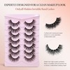 Onlyall Wispy Lashes Natural Flared False Eyelashes Fake Lashes WD-8