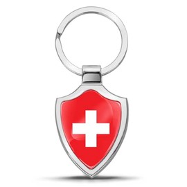 Biomar Labs Metal Keyring Key Fob Sign Car Key with Gift Box Stainless Steel, multicoloured