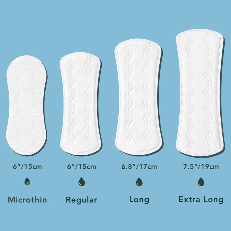 Rael Panty Liners for Women, Organic Cotton Cover - Daily