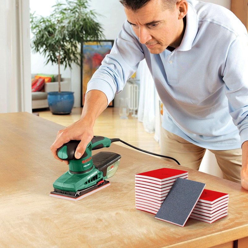 30 Stück Schleifschwämme, 180-3000Körnung,Flexibles Nass-Trocken-Schleifpapier, Handschleifblöcke,Schleifpads für Holz,Trockenbau,Metall,Farbe, Autokarosseriereparatur