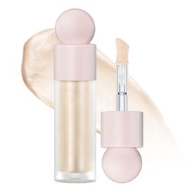 Hocossy Liquid Highlighter Natural Glow For Face & Body, Waterproof Moisturizing Light Liquid Luminizer For Long Lasting Shimmer, Contour Highlighter Stick Easy to Apply with Cushion Applicator