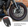 Motorcycle Front Mudguard Extender Carbon Fiber Pattern Smooth Surface Replacement