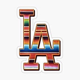 Los Doyers De Los Angeles Gear Los Doyers Shirt, Latino Mexican East LA Fan Art & Gear Sticker - Waterproof Sticker Decal Cars Laptops Windows Etc