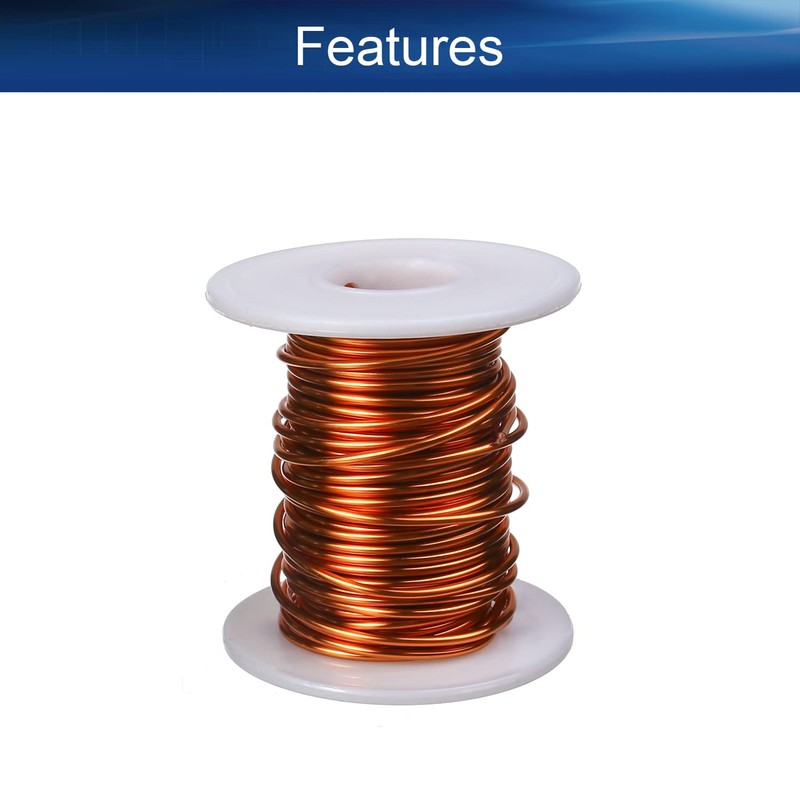 Heyiarbeit 14 AWG Magnet Wire Enameled Copper Wire Enameled Magnet