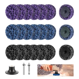 CSD Disc Grinding Disc, 21 Pieces CSD Disc 50 mm for Angle Grinder, Coarse Cleaning Disc Set for Angle Grinder Removal (Purple Blue Black)