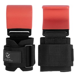 Special Essentials Weight Lifting Hooks - 1 Pair of Premium Steel Hooks with Padded Wrist Straps for Enhanced Grip & Support During Heavyweight Lifting, Pull-Ups, Powerlifting, Deadlifts, and Rows
