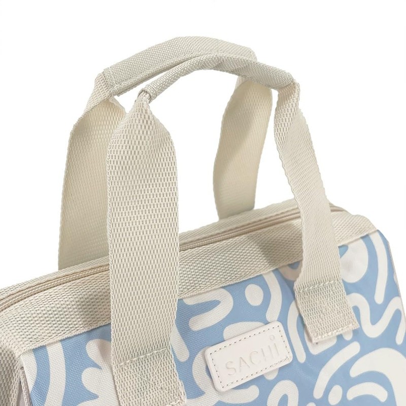 Sachi 'Style 34' Insulated Lunch Bag - Blue Squiggles