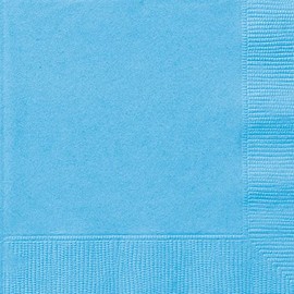 Powder Blue Solid Luncheon Napkins - (Pack of 20) - Elegant Design - Perfect for Parties, Events & Everyday Use
