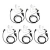 GoodQbuy 2 Pin PTT Mic Covert Acoustic Tube Earpiece Headset