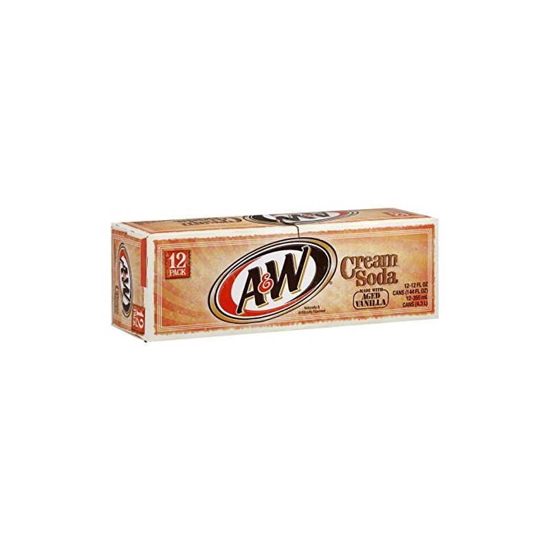 A&W Cream Soda 12 Oz (Pack of 12)