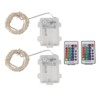 2pcs String Lights Remote Control LED Fairy Lights 16 Colors