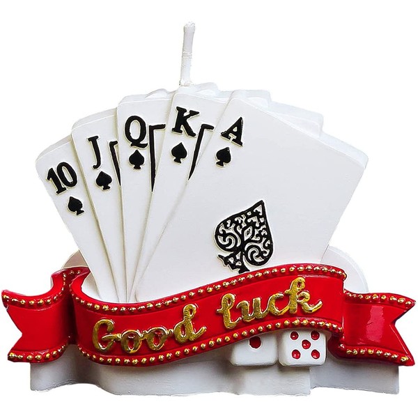 Birthday Candles Good Luck Poker Creative Cake Candles Father's Day Send Father Boyfriend Husband Gift Cake Toppers