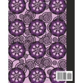  Sketchbook: Animal Print Mandala (Purple) 8x10 - BLANK JOURNAL WITH NO LINES - Journal notebook with unlined pages for drawing and writing on blank paper
