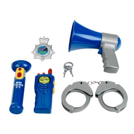 Theo Klein Polizeikoffer I Mit Taschenlampe, Walkie-Talkie, Megafon und Handschellen I Spielzeug für Kinder ab 3 Jahren