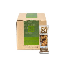 PACK NÜWA KETO: Barritas de Cacao, Almendra y Frutos Secos - Veganas - Snack Saludable - Vitamina E - Sin Azúcar Añadida - 20 pz - Ingredientes Naturales - Sin Conservadores - Sin Gluten