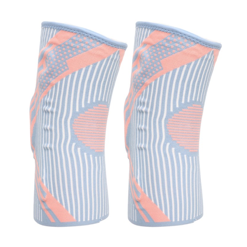 1 Pair Knee Brace Thickened Pads Breathable Mesh Silicone Spring