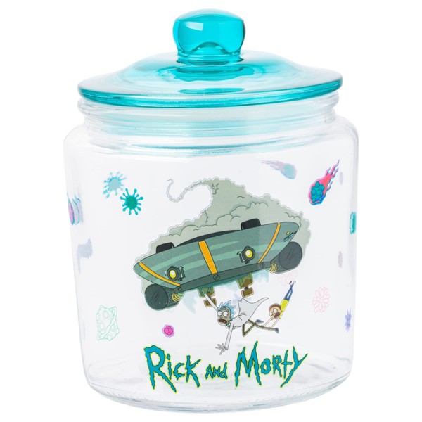 Silver Buffalo Rick and Morty Falling Out of Ship Glass