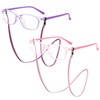 ExcellaElite Blue Light Glasses 2 Pairs Blue Light Glasses Kids,Suitable