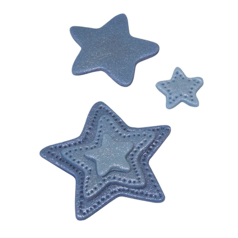 PME Stainless Steel Star Cutters, Set of 3, Silver, 5